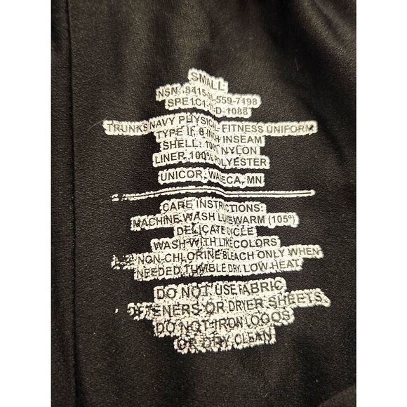 U.S. NAVY official physical fitness jogging short Nylon size men small reflected - Picture 6 of 7